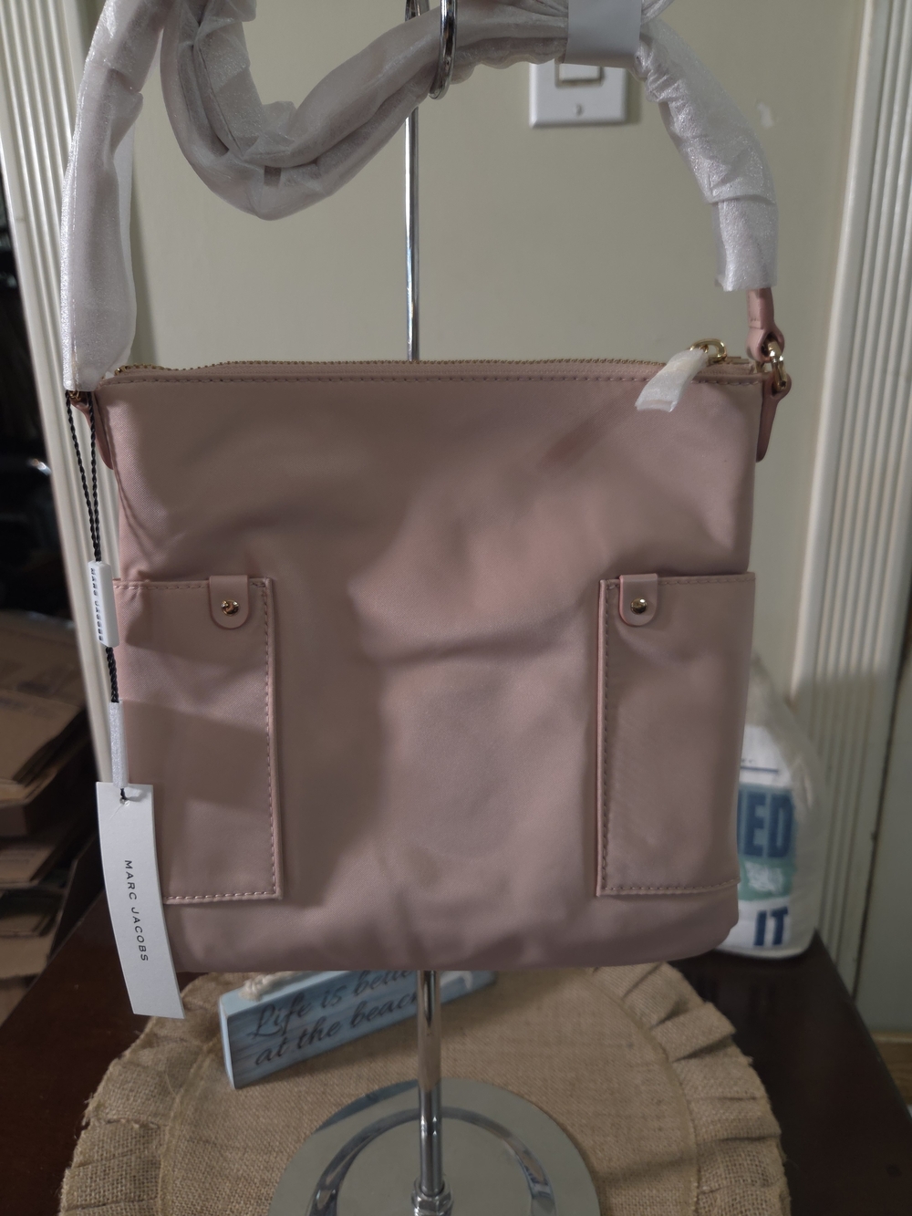 Marc Jacobs Powder Pink Crossbody Bag with Gold Hardware, NWT - Picture 3 of 5